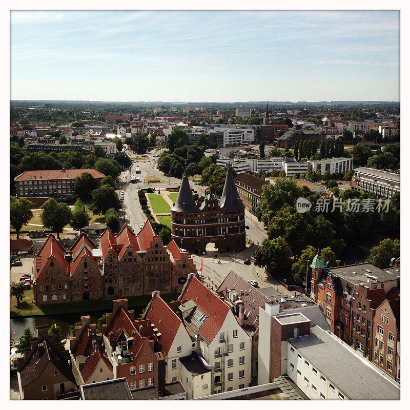 Lübeck Cityscape with Holstentor